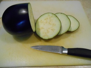 2 eggplant cut